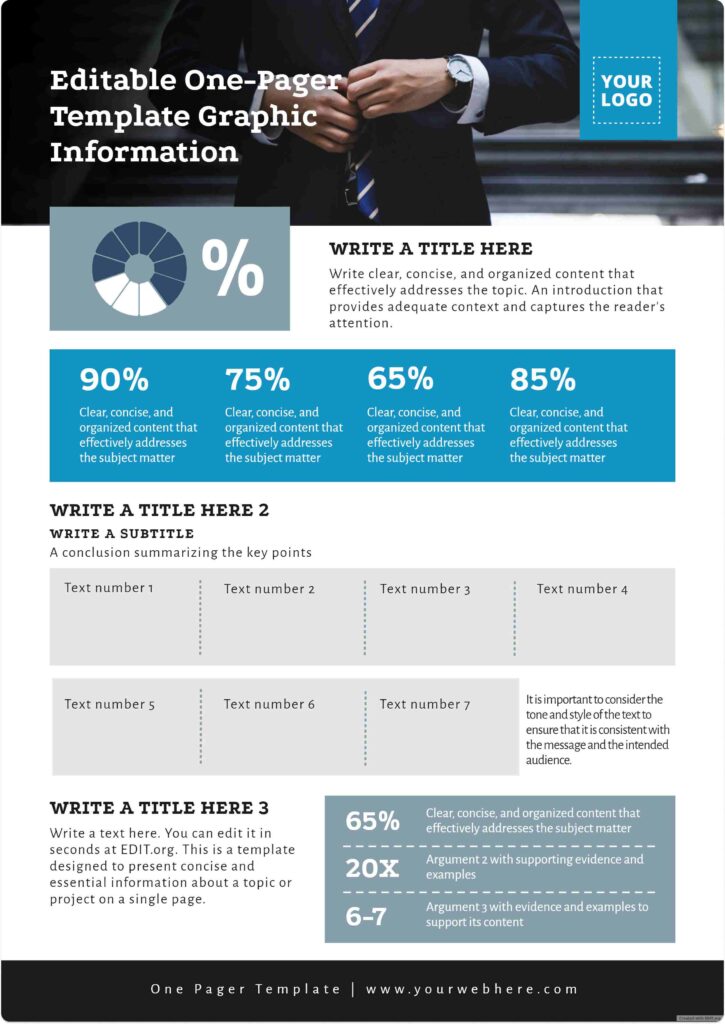 saas one pager examples 3 - business one pager