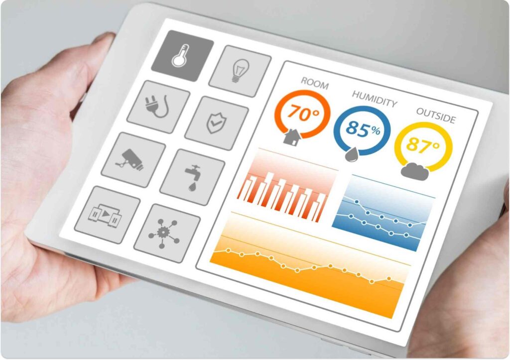 A digital dashboard is a simple visual tool that helps businesses keep track of important data and performance metrics