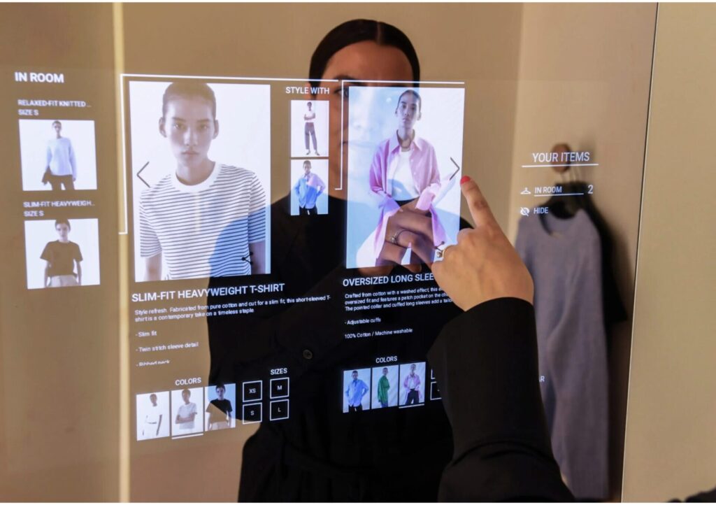 intelligent virtual try-on mirrors