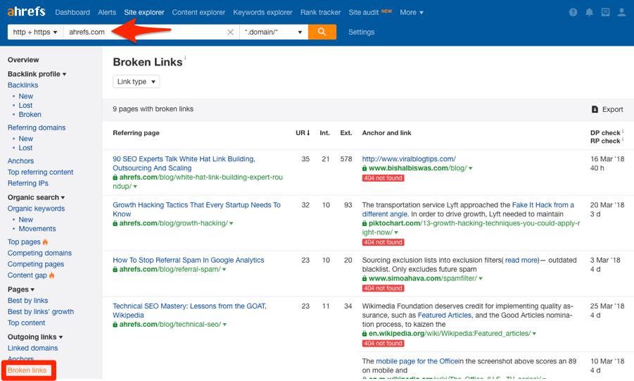 ‘steal’ competitors’ broken backlinks.