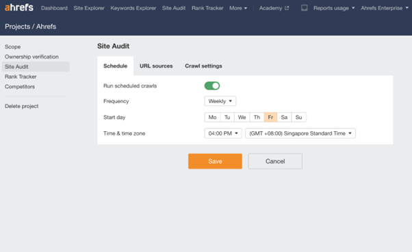 Schedule automatic checkups