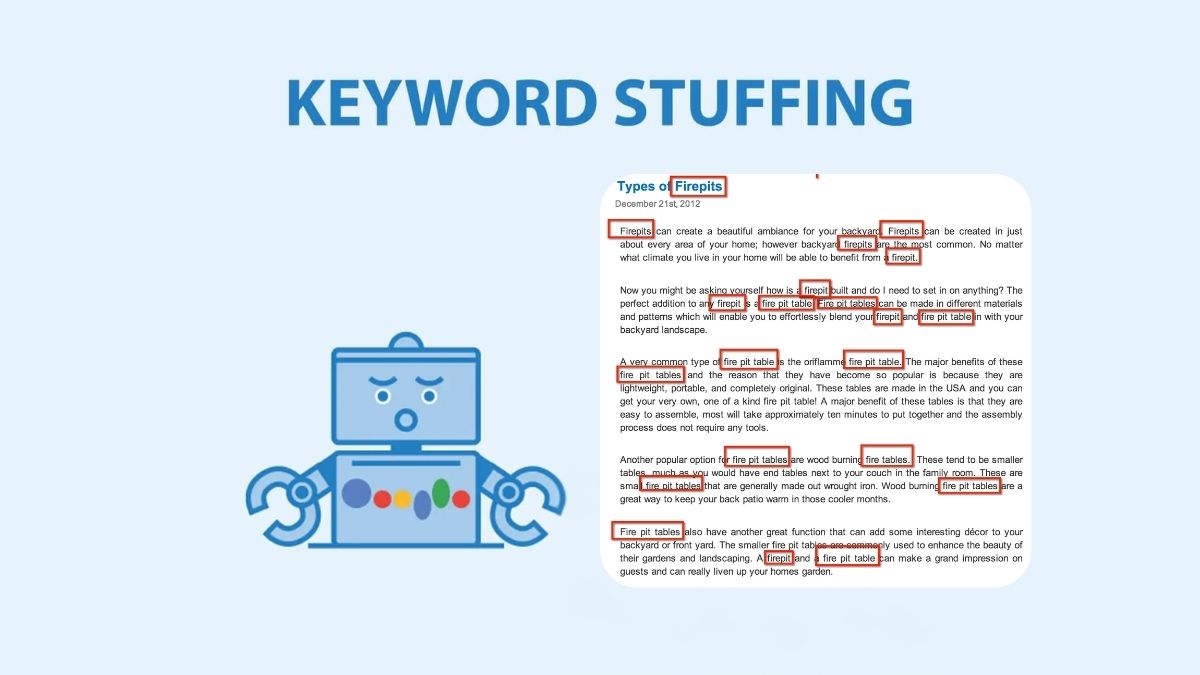 Keyword Stuffing (Even with LSI Terms)