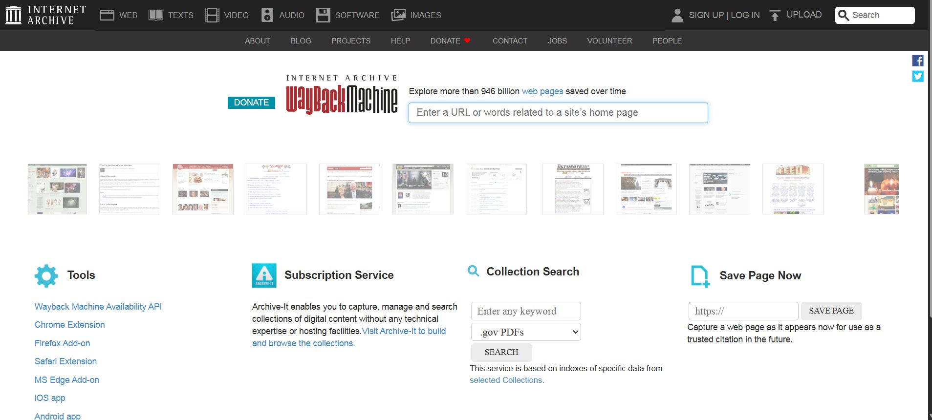 wayback machine