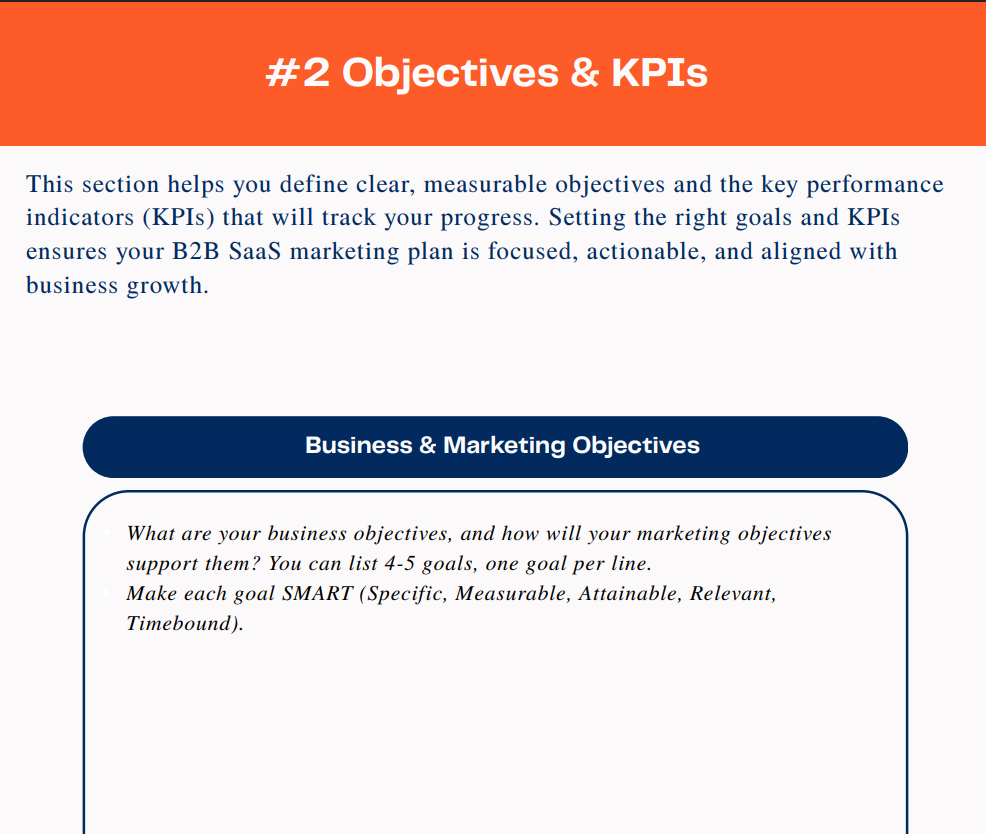 objectives and kpis