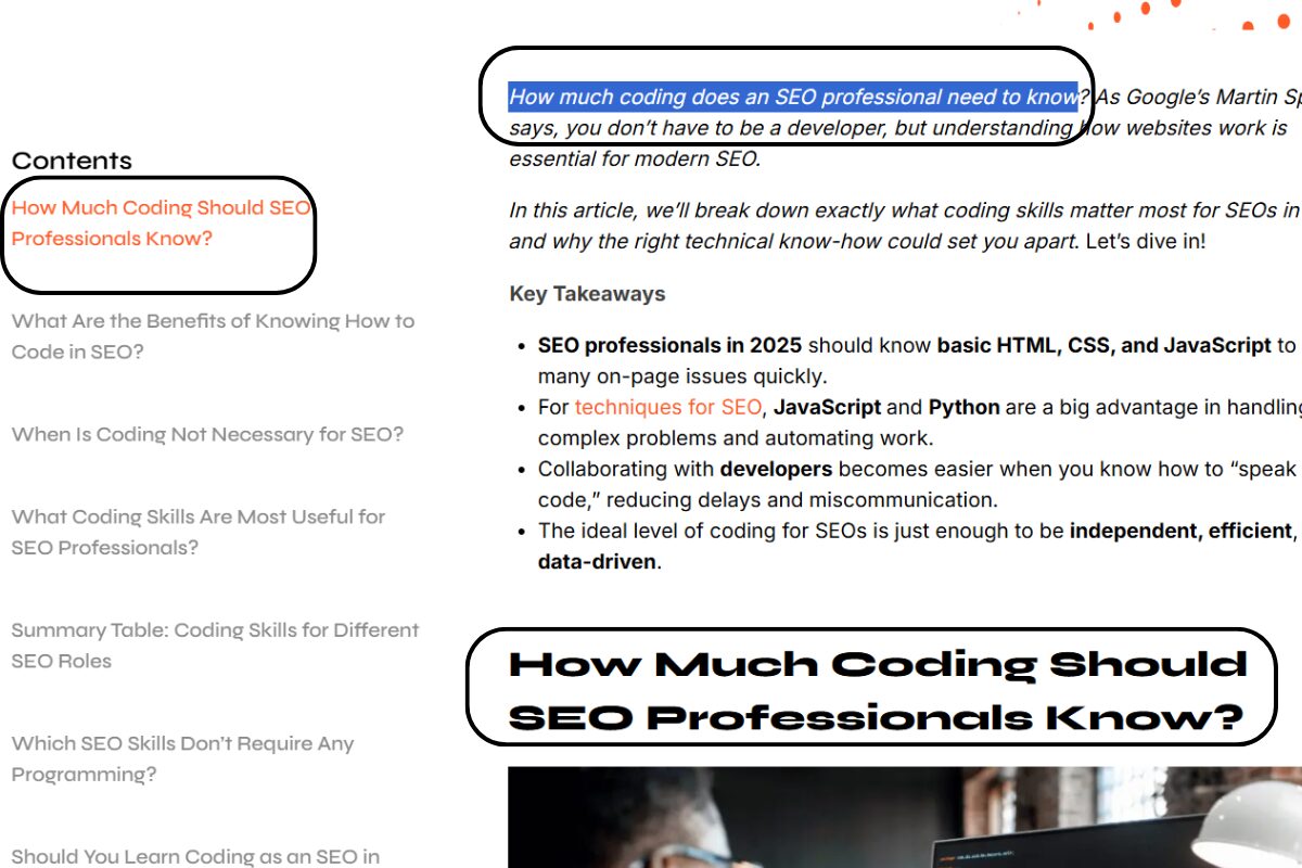 Naturally Include Keywords in Headings