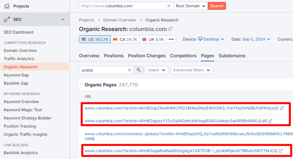 srsltid Affect SEO and Analytics Data