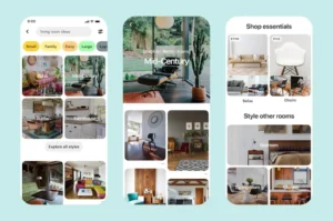 pinterest shopping interface
