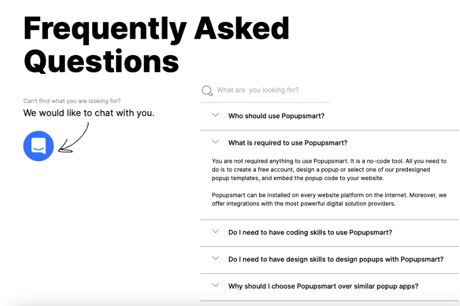 FAQ Pages and Important Question Content