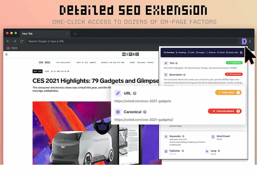 Detailed SEO Extension
