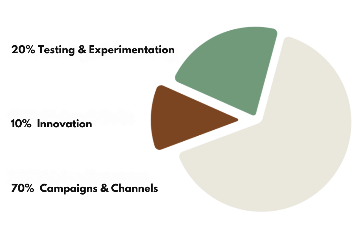 Budget Allocation of the 70 20 10 Rule