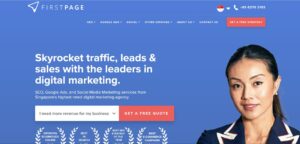 First Page Digital homepage