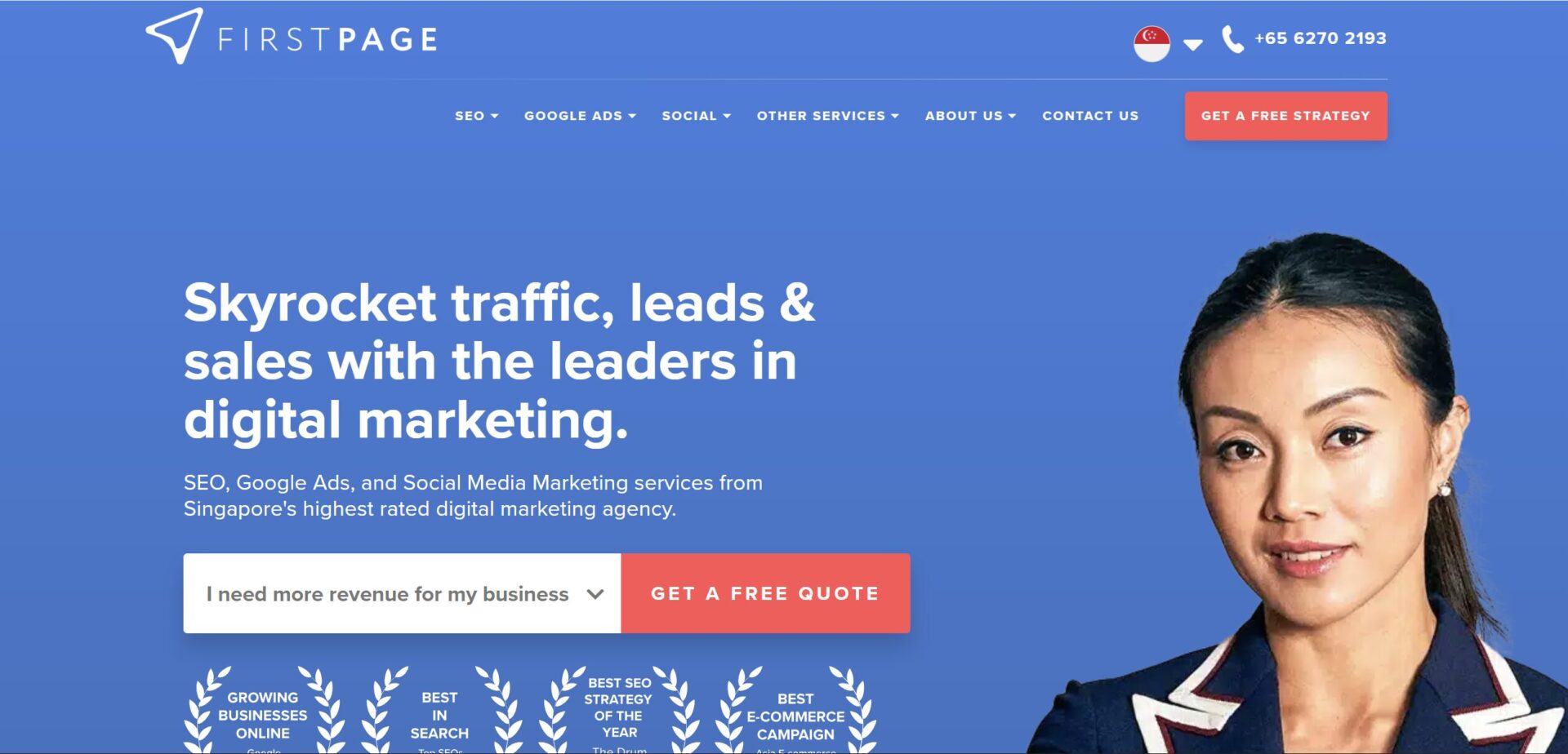 First Page Digital homepage