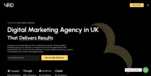 Bird Digital Marketing Agency homepage, a Top SEO Company in The UK, with Trustpilot and Google review badges.