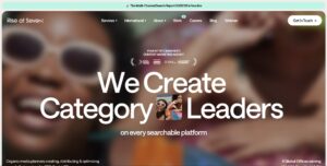 The homepage of Rise at Seven, one of the top seo companies in the uk.