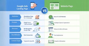 What Is the Difference Between a Landing Page and a Web Page