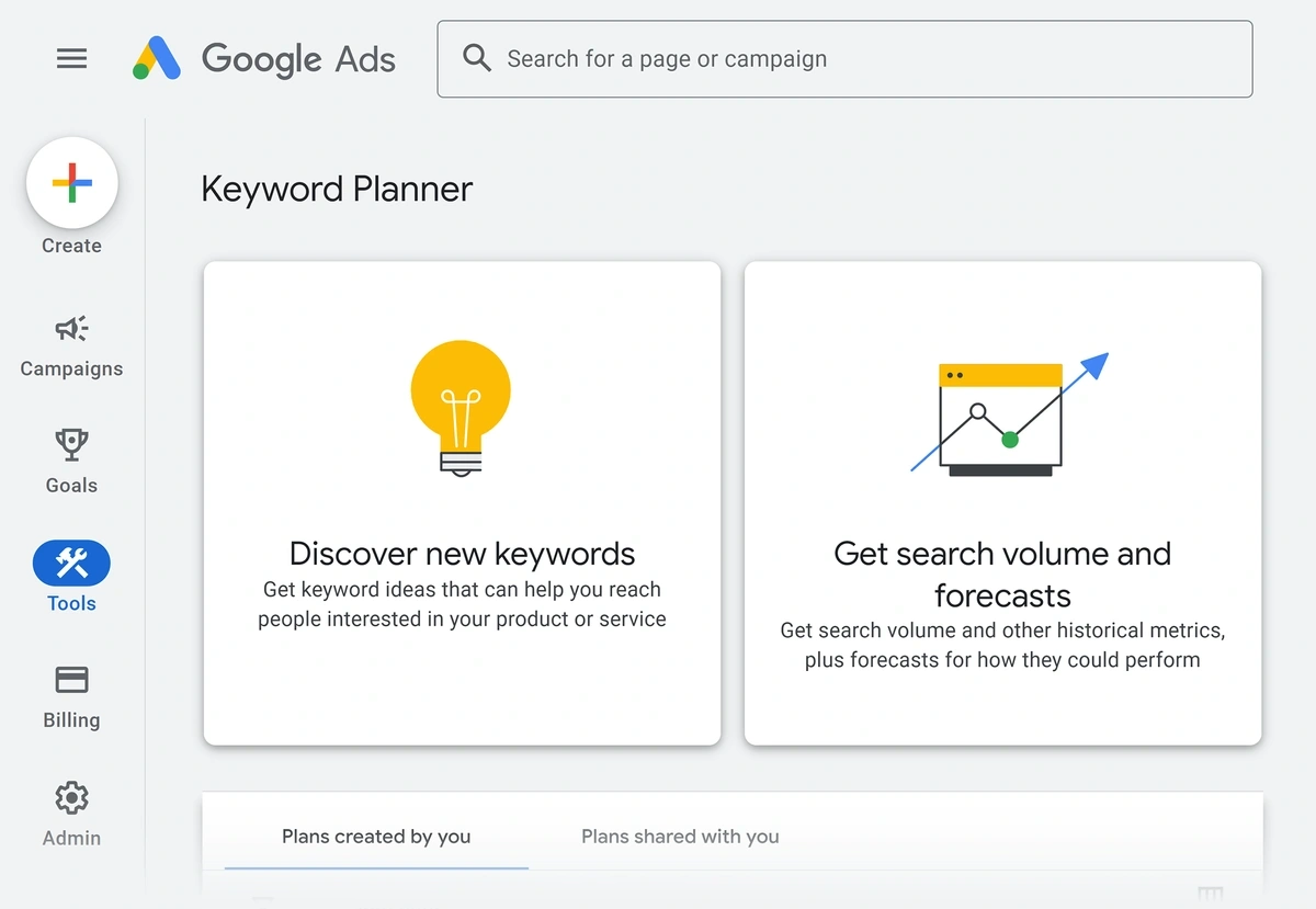 Essential Tools for Managing Local SEO: google keyword planner