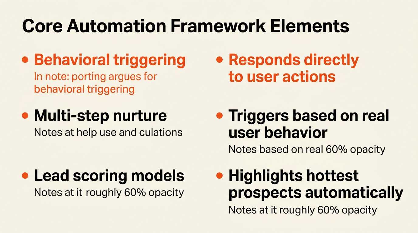 Key components of a robust marketing automation framework