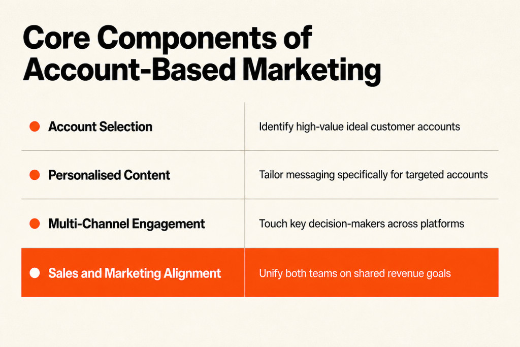 Key components of a workable account-based marketing strategy