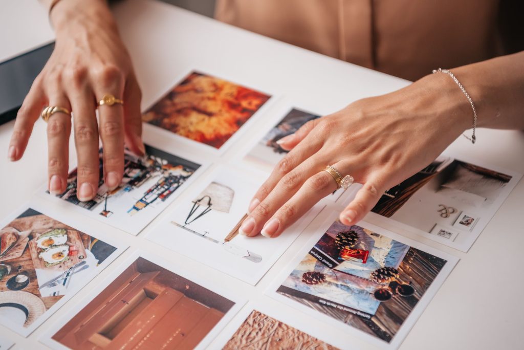Marketing specialist preparing personalized presentation deck for enterprise prospect