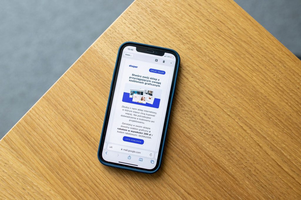 User watching an instructional product video via email on a mobile device