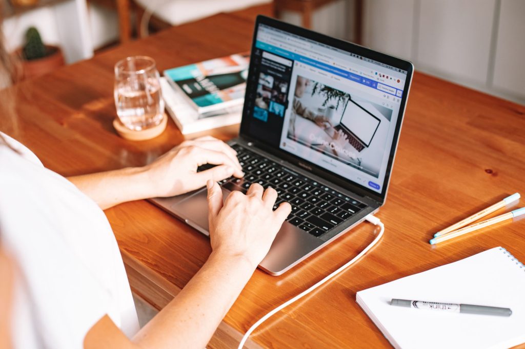 A person edits a clear, conversational LinkedIn post.