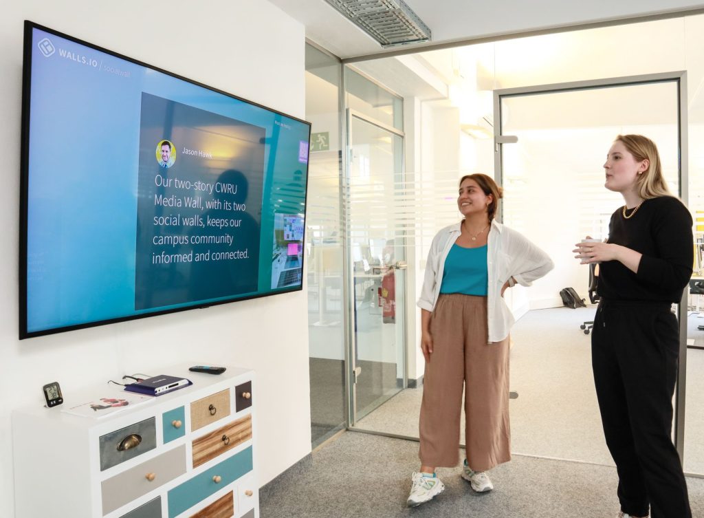 Employees share brand ideas in their own voices.