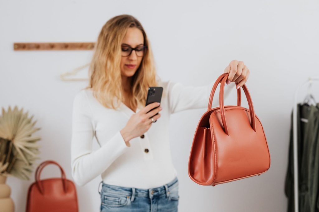 A shopper compares retail products across social platforms