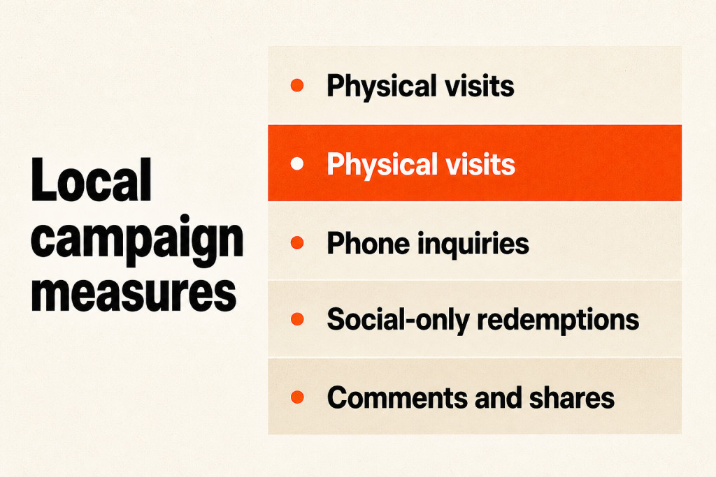 A shop owner reviews visits, inquiries, redemptions, and engagement measures.